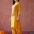 women ethnic motifs embroidered regular thread work kurta with palazzos