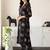 women printed regular kurta with trousers