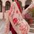 women ethnic motifs embroidered regular thread work kurta with palazzos & with dupatta