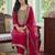 women ethnic motifs embroidered regular kurta with trousers & with dupatta