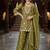 women ethnic motifs embroidered regular thread work kurta with palazzos & with dupatta