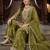 women ethnic motifs embroidered regular thread work kurta with palazzos & with dupatta