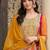 women ethnic motifs embroidered regular kurta with sharara & with dupatta