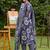 women floral printed regular kurta with trousers & with dupatta