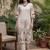 women ethnic motifs printed regular kurta with trousers