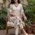 women ethnic motifs printed regular kurta with trousers