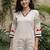 women ethnic motifs printed regular kurta with trousers