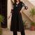 women ethnic motifs printed regular cotton kurta with trousers