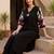 women ethnic motifs printed regular cotton kurta with trousers