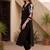 women ethnic motifs printed regular cotton kurta with trousers