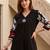 women ethnic motifs printed regular cotton kurta with trousers
