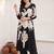women floral printed regular kurta with trousers