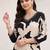 women floral printed regular kurta with trousers