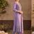 women ethnic motifs embroidered regular thread work cotton kurta with trousers & with dupatta