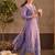 women ethnic motifs embroidered regular thread work cotton kurta with trousers & with dupatta
