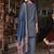women ethnic motifs printed regular cotton kurta with patiala & with dupatta