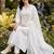 women ethnic motifs embroidered regular thread work cotton kurta with trousers & with dupatta