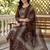 women ethnic motifs printed regular cotton kurta with trousers & with dupatta