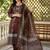 women ethnic motifs printed regular cotton kurta with trousers & with dupatta