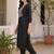 women ethnic motifs embroidered regular thread work cotton kurta with trousers