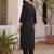 women ethnic motifs embroidered regular thread work cotton kurta with trousers