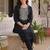 women ethnic motifs embroidered regular thread work cotton kurta with trousers