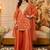 women ethnic motifs embroidered regular gotta patti kurta with palazzos & with dupatta