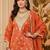 women ethnic motifs embroidered regular gotta patti kurta with palazzos & with dupatta
