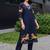 women ethnic motifs printed regular kurta with trousers