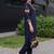 women ethnic motifs printed regular kurta with trousers