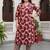 women floral printed regular cotton kurta with trousers