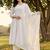 women ethnic motifs embroidered empire thread work cotton kurta with trousers & with dupatta
