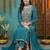 women ethnic motifs embroidered regular kurta with trousers & with dupatta