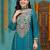 women ethnic motifs embroidered regular kurta with trousers & with dupatta