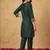 women ethnic motifs embroidered regular thread work liva kurta with trousers