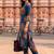 women ethnic motifs printed regular cotton kurta with trousers