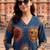women ethnic motifs printed regular cotton kurta with trousers