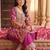 women ethnic motifs embroidered regular kurta with palazzos & with dupatta