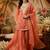 women ethnic motifs embroidered regular kurta with sharara & with dupatta