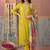 women floral embroidered regular thread work kurta with trousers & with dupatta