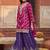 women ethnic motifs embroidered regular kurta with sharara & with dupatta