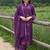 women ethnic motifs embroidered regular thread work cotton kurta with trousers & with dupatta