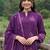 women ethnic motifs embroidered regular thread work cotton kurta with trousers & with dupatta