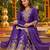 women ethnic motifs embroidered regular thread work kurta with palazzos & with dupatta