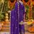 women ethnic motifs embroidered regular thread work kurta with palazzos & with dupatta