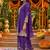 women ethnic motifs embroidered regular thread work kurta with palazzos & with dupatta
