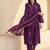 women floral embroidered regular thread work cotton kurta with trousers & with dupatta