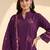 women floral embroidered regular thread work cotton kurta with trousers & with dupatta