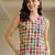 women printed regular cotton kurta with trousers