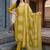 women ethnic motifs printed regular cotton kurta with trousers & with dupatta